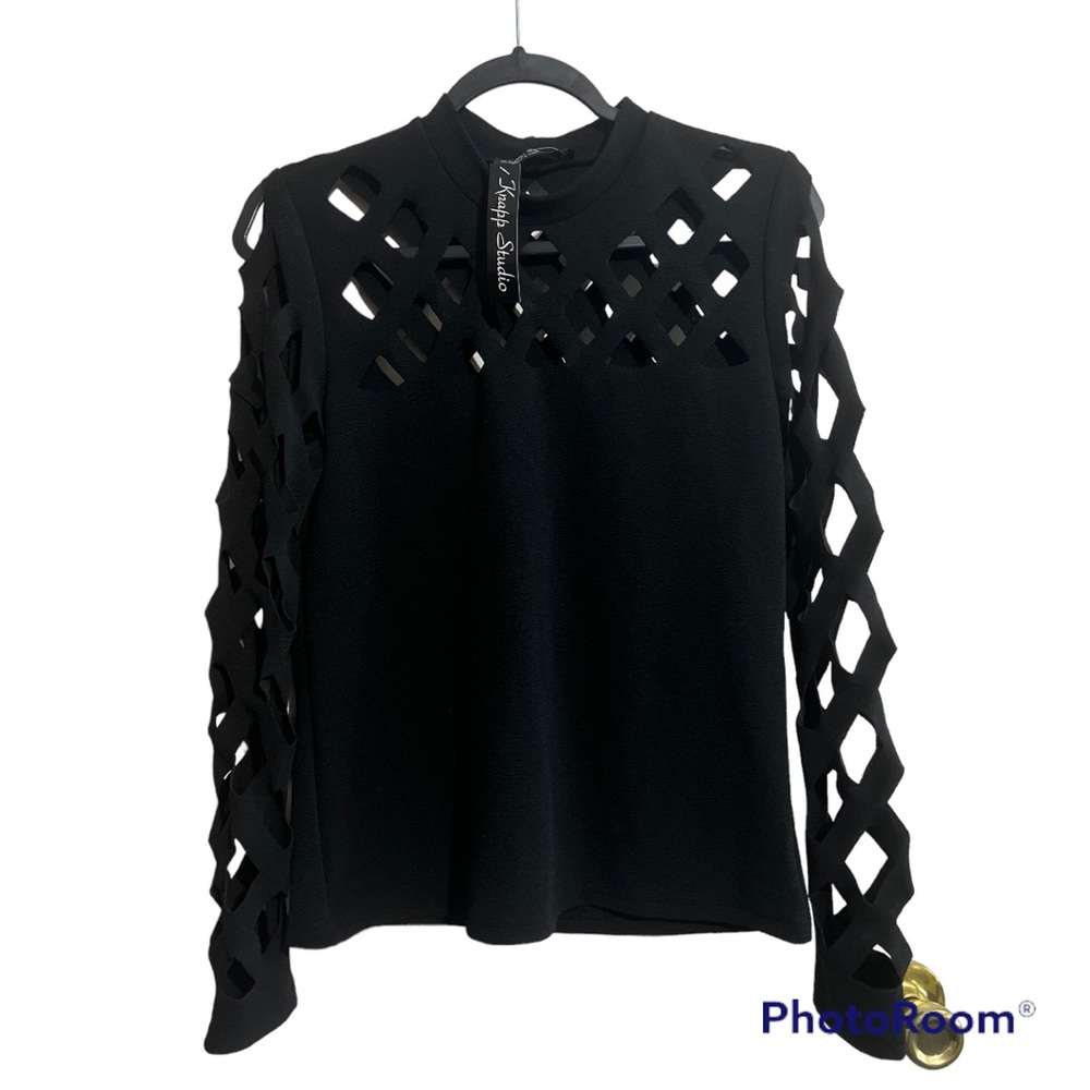 NWT Knapp Studio Long Sleeve Blouse L